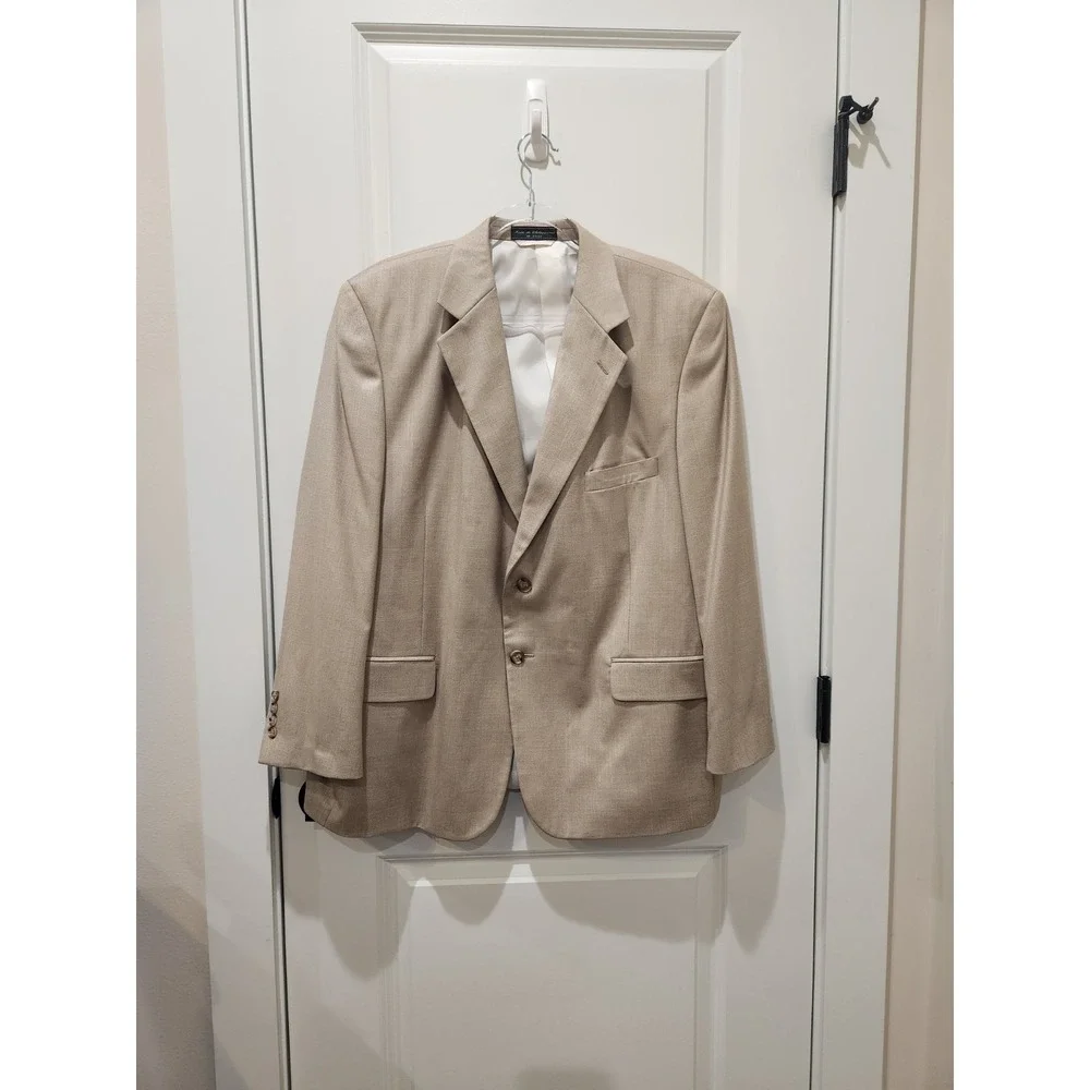 Bert Pulitzer Light Tan Men's Sport‎ Coat Size 44 Short
